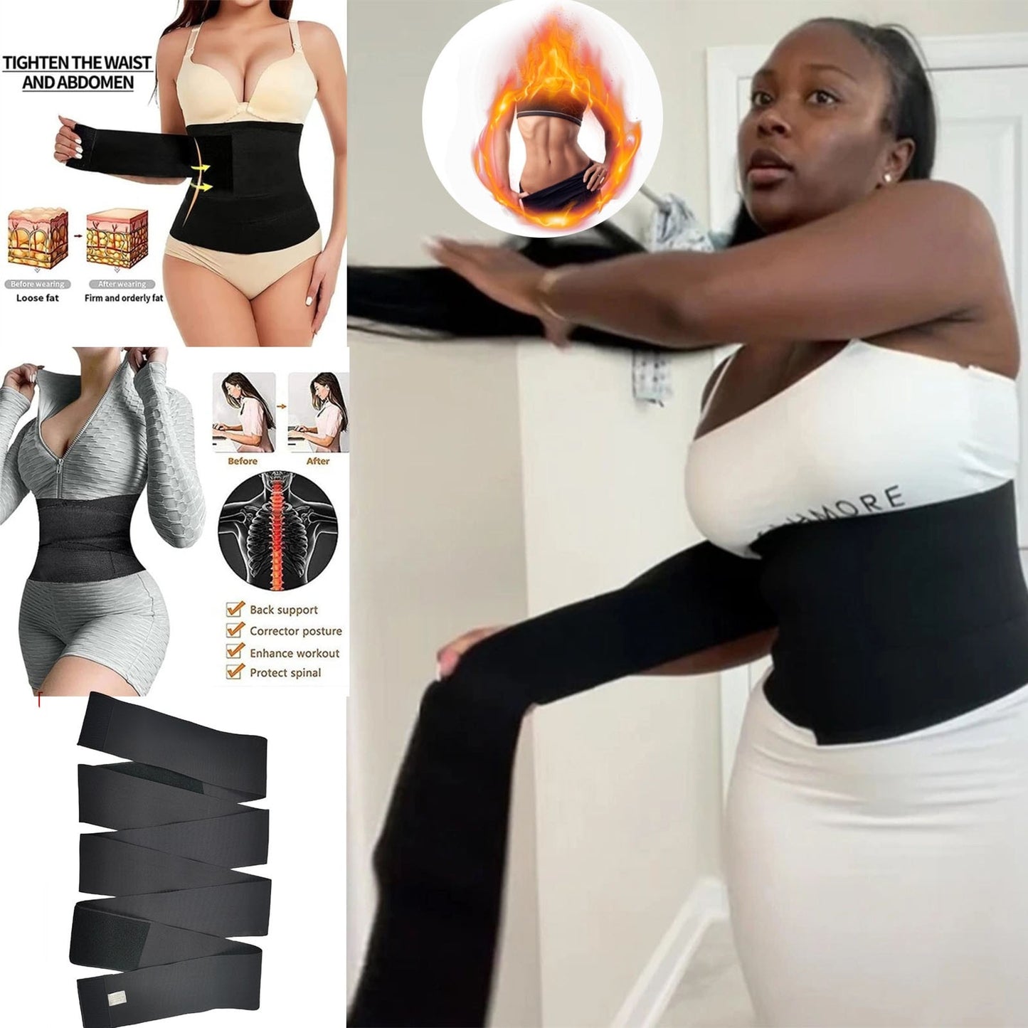 Fitness Trimmer Belt Slimming Body Shaper – ShopInMyZone